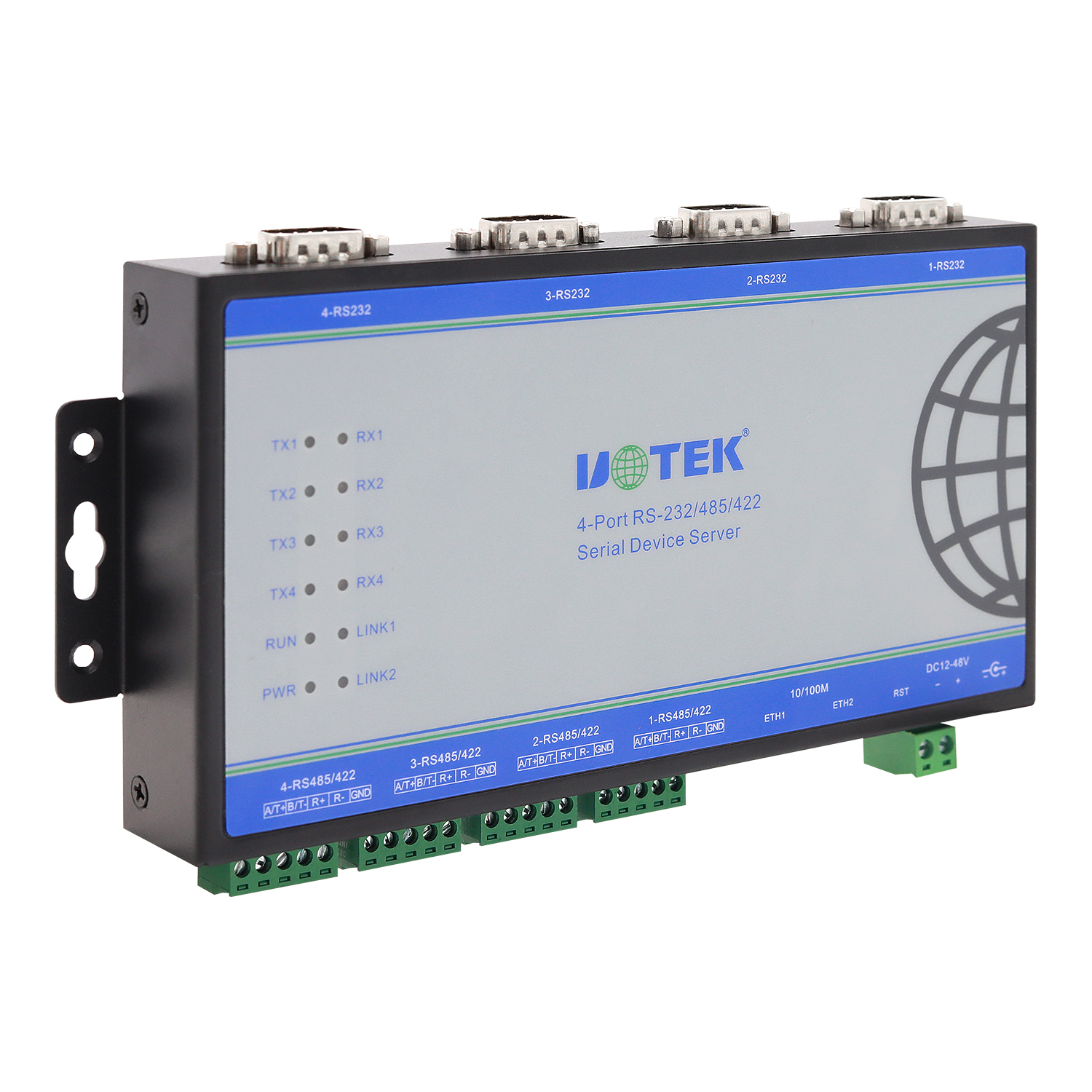 壁掛式4口串口服務器