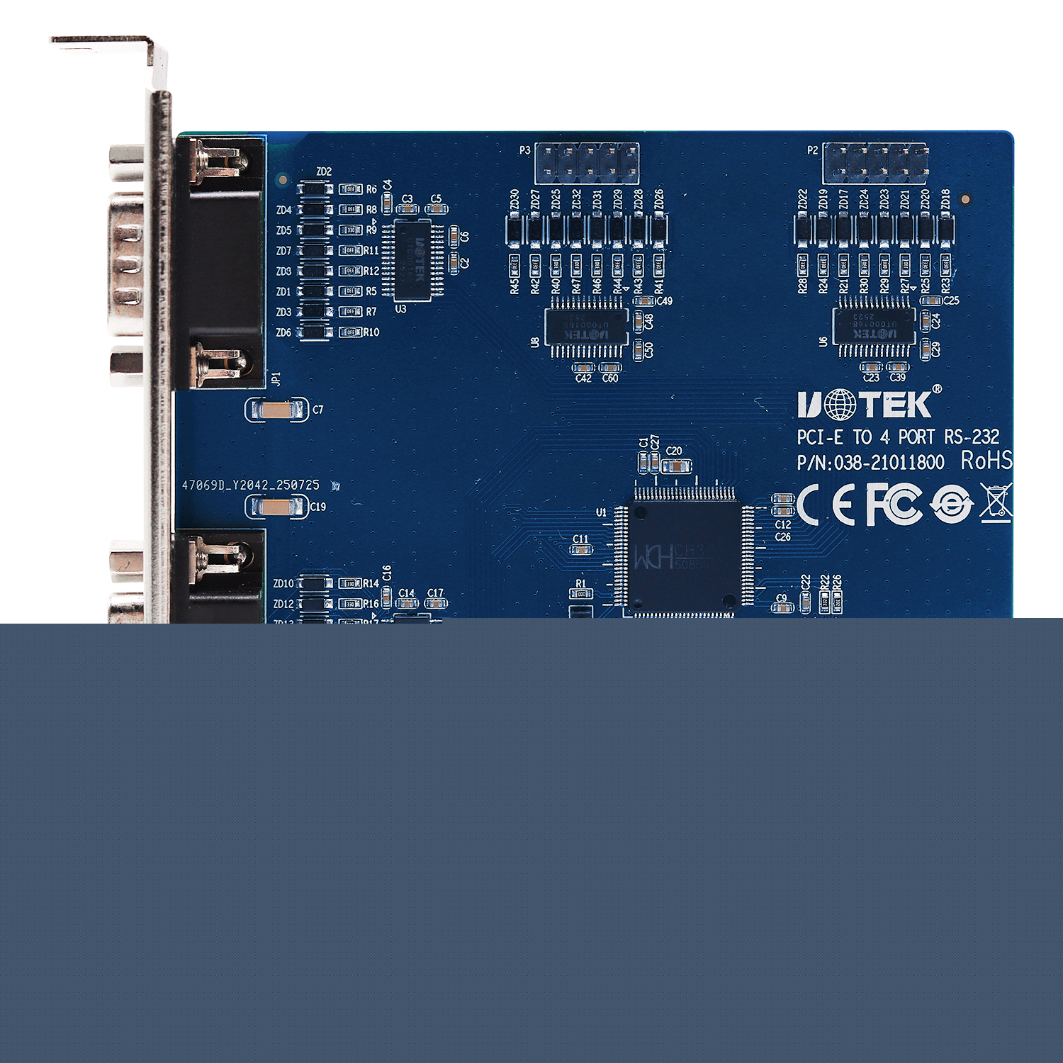 PCI-E轉4口RS-232多串口卡